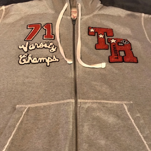 $SOLD$⚪️🟠True Religion Hoodie 🟠⚪️ - Picture 2 of 5